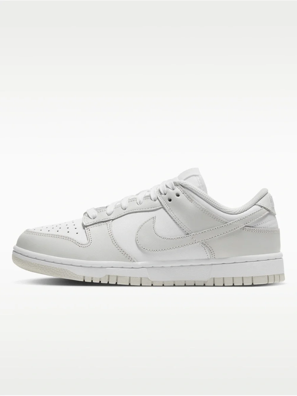 Nike Low-Top All-White Leather Sneakers